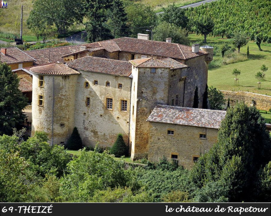 Château vu d'en haut, bandeau Theizé